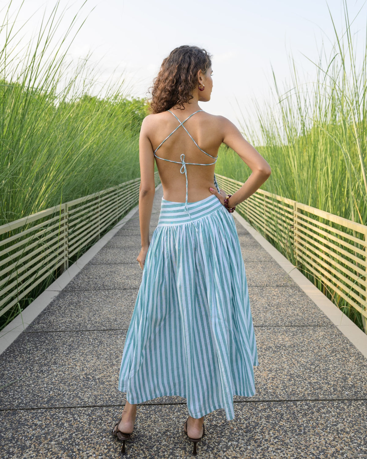 Santorini Stripes Dress