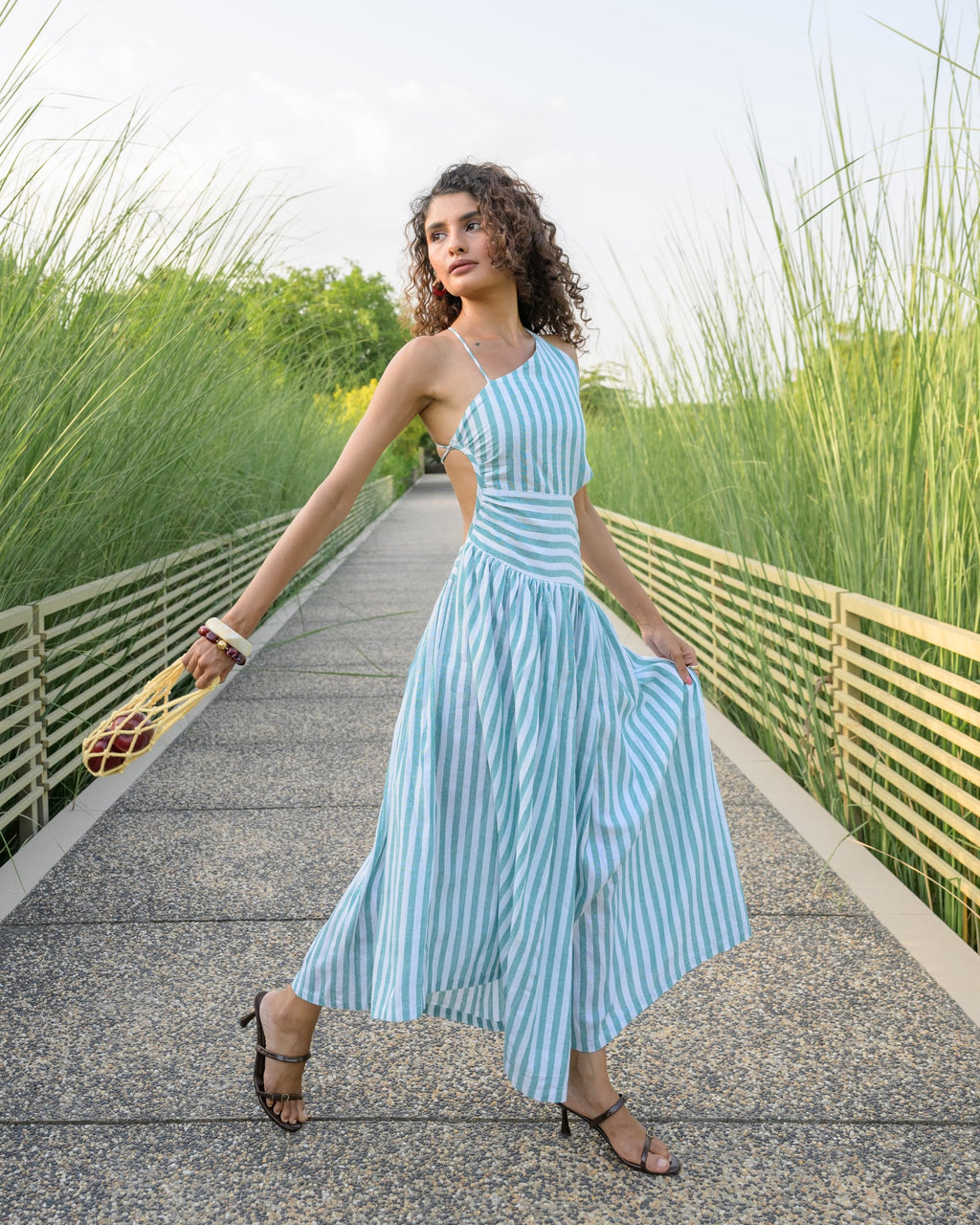 Santorini Stripes Dress