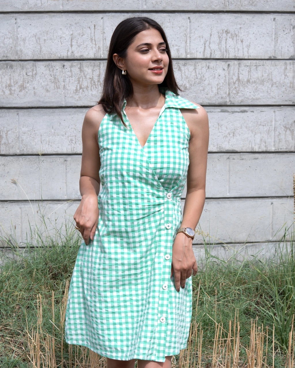 Spring Gingham Wrap