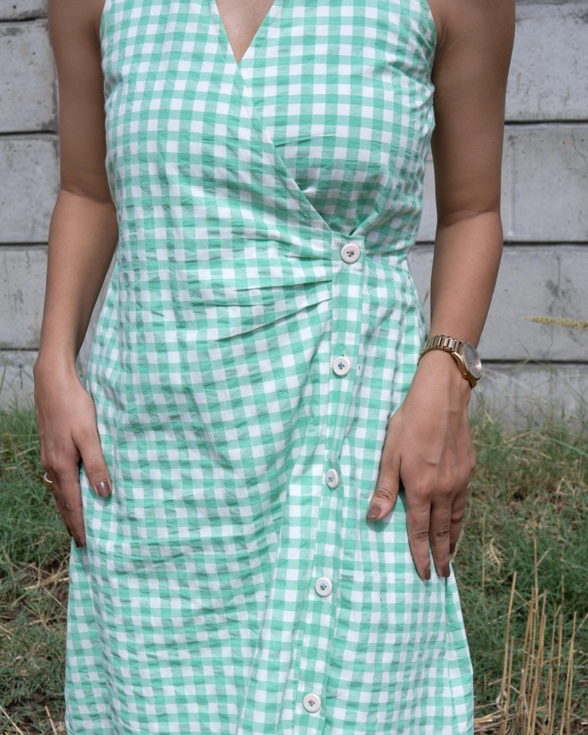 Spring Gingham Wrap