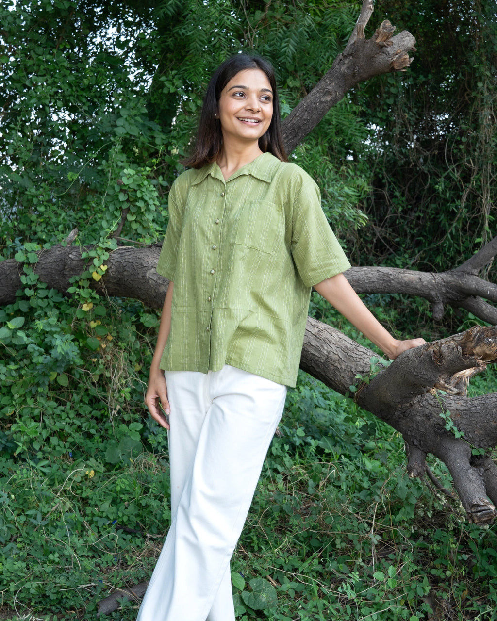 Sage Cotton Shirt