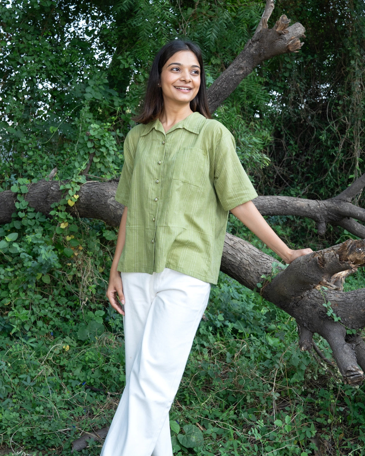 Sage Cotton Shirt
