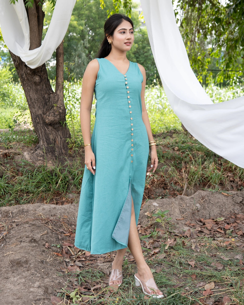 Aqua Dusk Dress