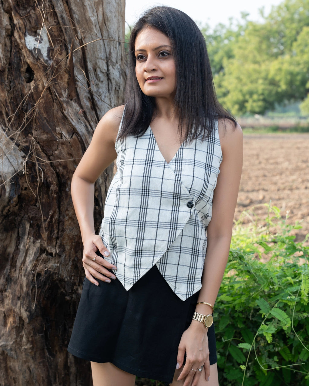 Classic Checked Vest