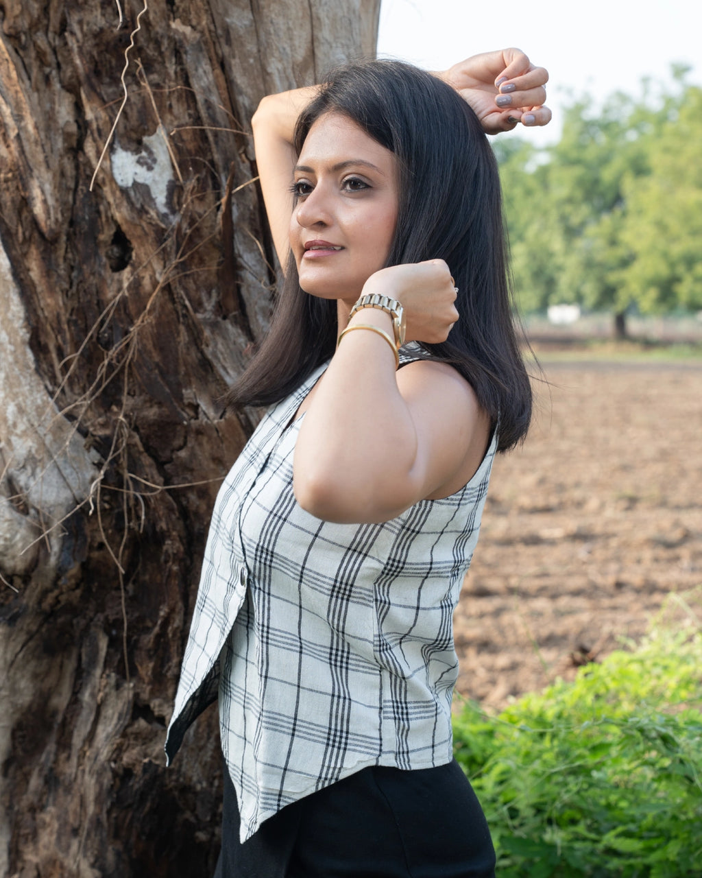 Classic Checked Vest